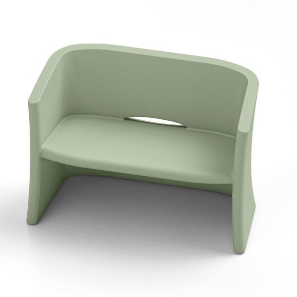 Divano Breeze, color giada, in polietilene, realizzato da Lyxo