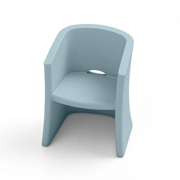 Poltrona Breeze, color zaffiro, in polietilene, realizzato da Lyxo