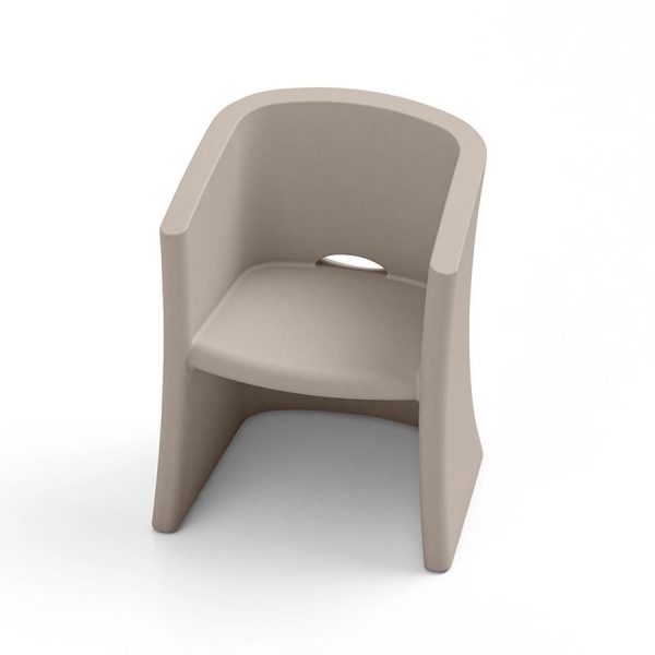 Poltrona Breeze, color ambra, in polietilene, realizzato da Lyxo