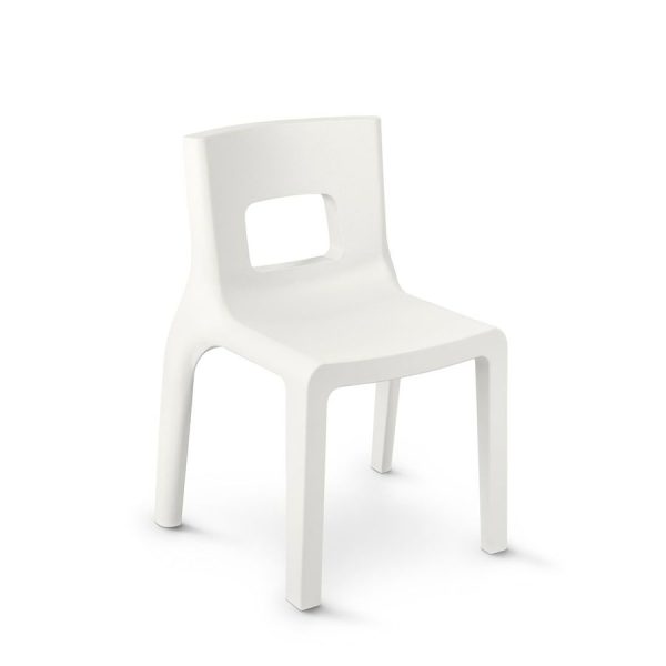Eos Sedia, color perla, in polietilene, realizzato da Lyxo