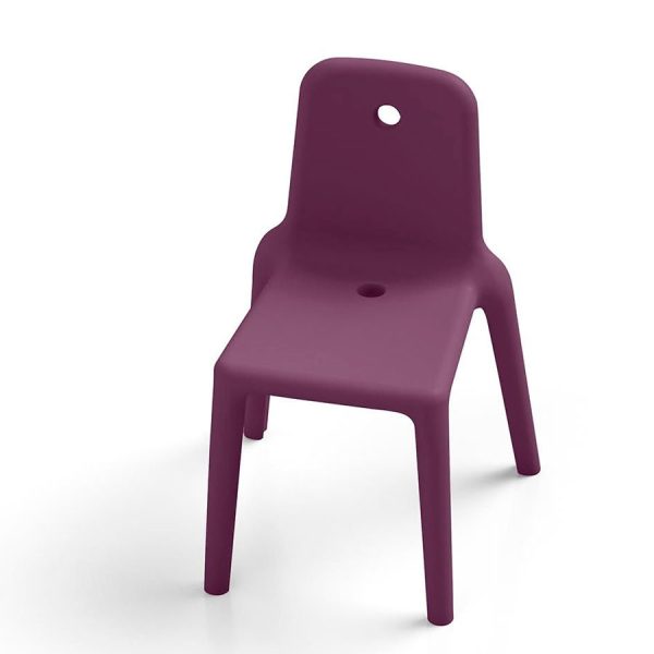 Mellow Sedia, color ametista, in polietilene, realizzato da Lyxo