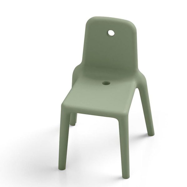 Mellow Sedia, color giada, in polietilene, realizzato da Lyxo