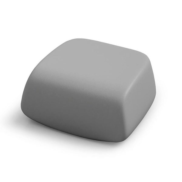 Sugar Pouf, color ferro, in polietilene, realizzato da Lyxo