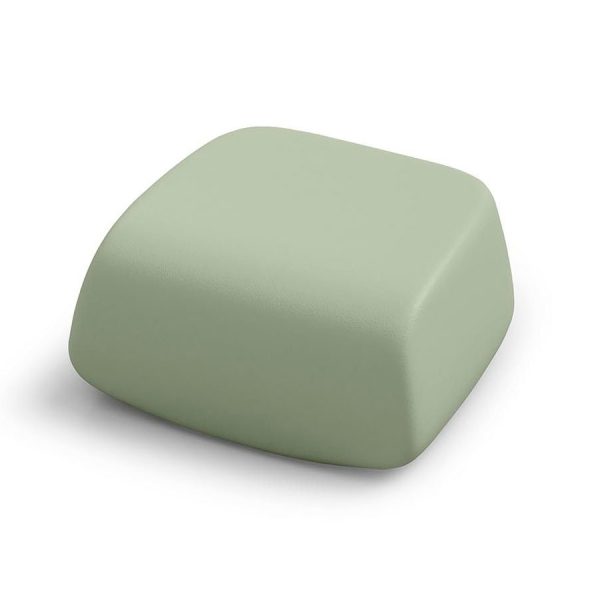 Sugar Pouf, color giada, in polietilene, realizzato da Lyxo