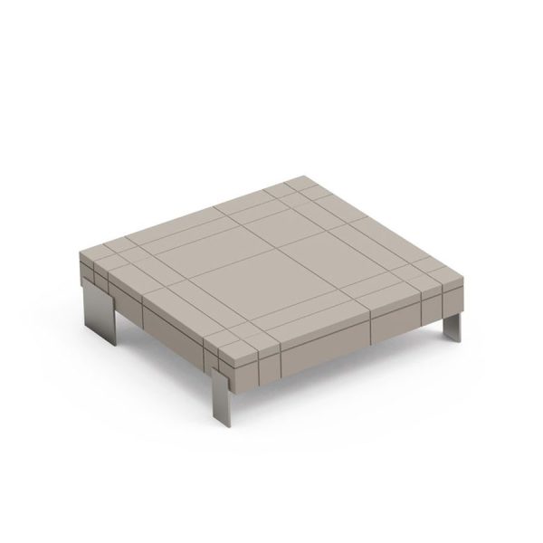 Rhor tavolino modulabile color ambra, in polietilene, realizzato da Lyxo