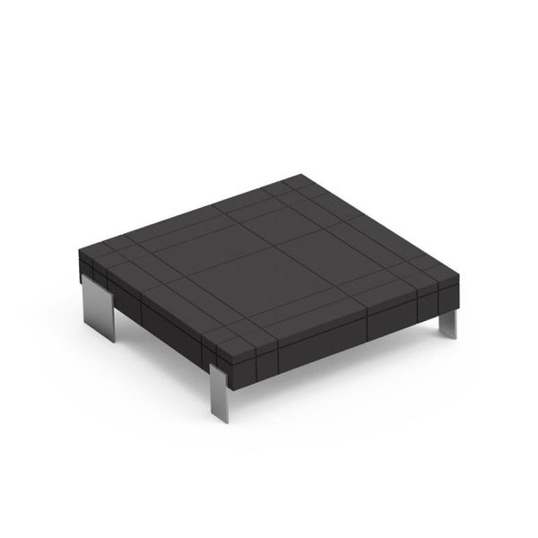 Rhor tavolino modulabile color onice, in polietilene, realizzato da Lyxo