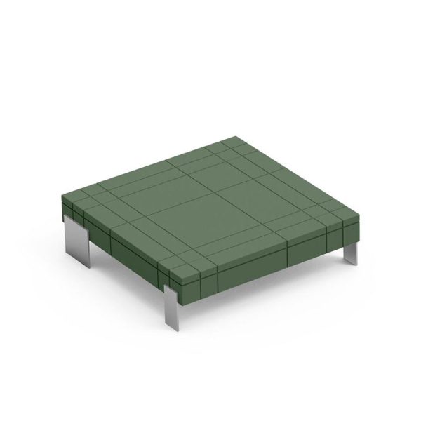 Rhor tavolino modulabile color smeraldo, in polietilene, realizzato da Lyxo