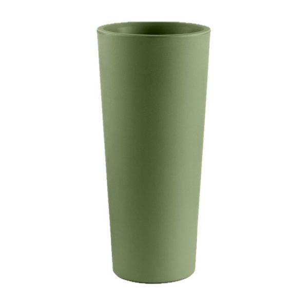 Vaso Alto Tondo Gaia, color agata, in polietilene, realizzato da Lyxo