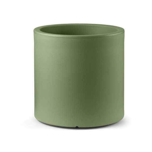 Vaso Cilindrico Loto, color agata, in polietilene, realizzato da Lyxo
