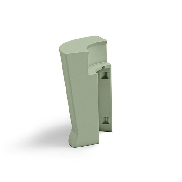 Angolo per Bancone Bar Marvy di Lyxo - Modulo Componibile in polietilene per esterno e interno, color giada-Greenterest