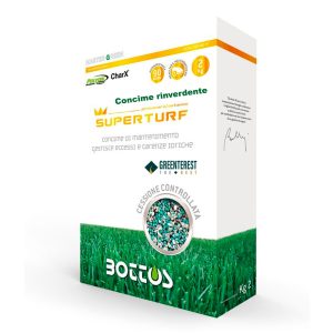 Scatola di concime da 2 Kg di Superturf della Bottos per un prato verde