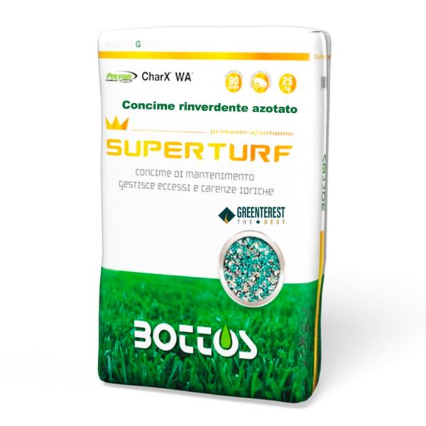 Sacco di concime da 20 kg rinverdente Superturf di Bottos