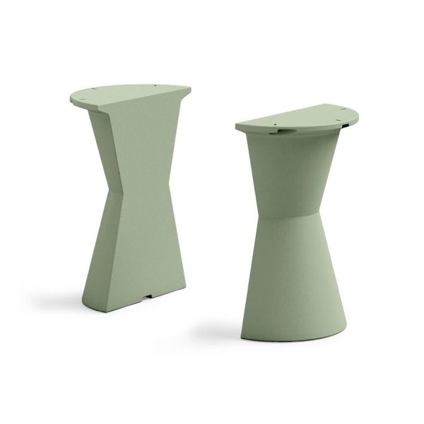 Tavolo da esterno rettangolare Dot color giada, in polietilene, realizzato da Lyxo Greenterest