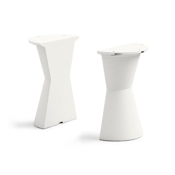 Tavolo da esterno rettangolare Dot color perla, in polietilene, realizzato da Lyxo Greenterest