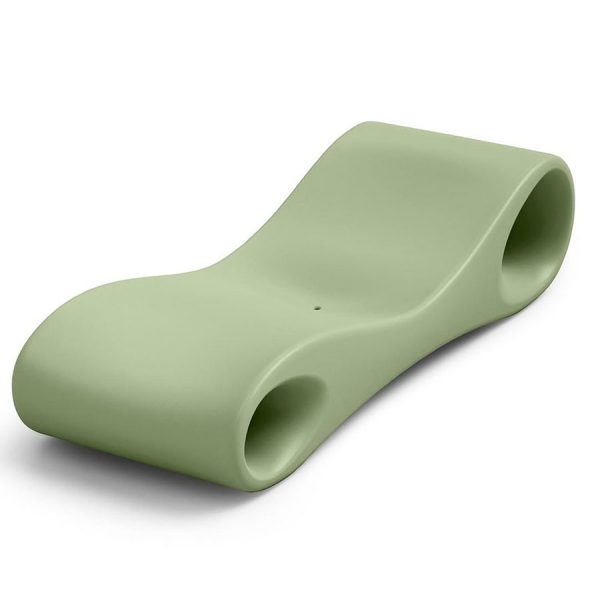Lettino prendisole Slice color agata, in polietilene, realizzato da Lyxo Greenterest