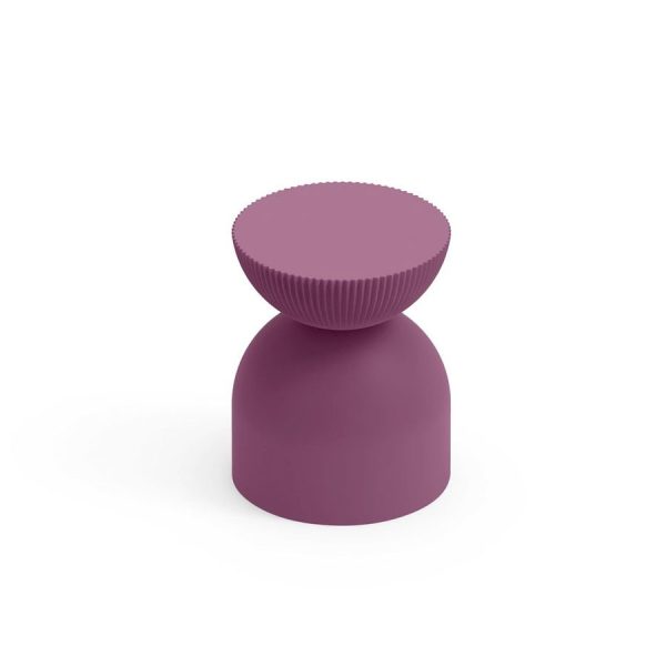 Sgabello da esterno Illo, color ametista, in polietilene, realizzato da Lyxo Greenterest