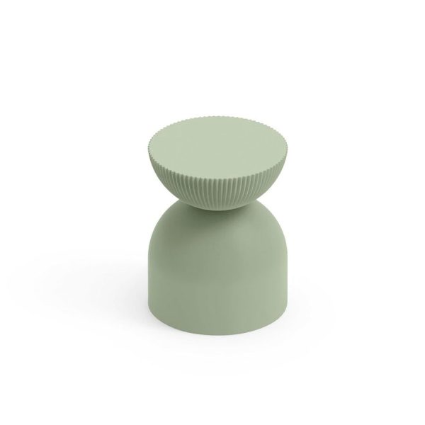 Sgabello da esterno Illo, color giada, in polietilene, realizzato da Lyxo Greenterest