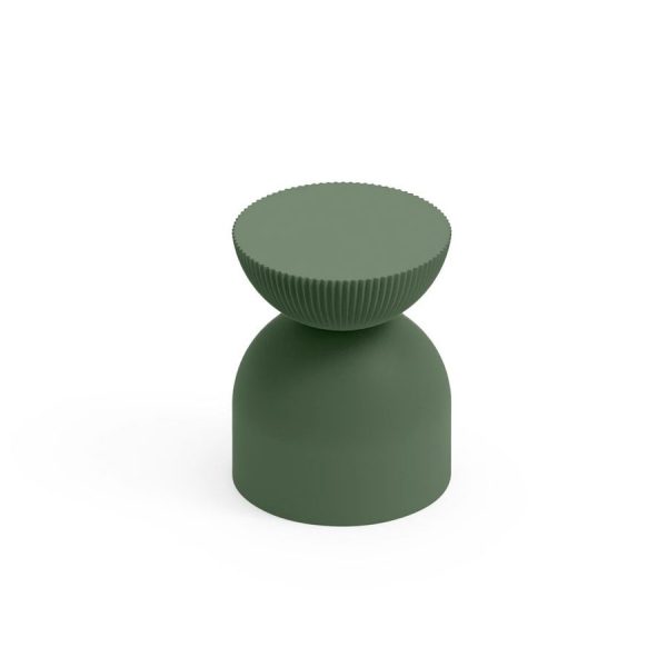 Sgabello da esterno Illo, color smeraldo, in polietilene, realizzato da Lyxo Greenterest