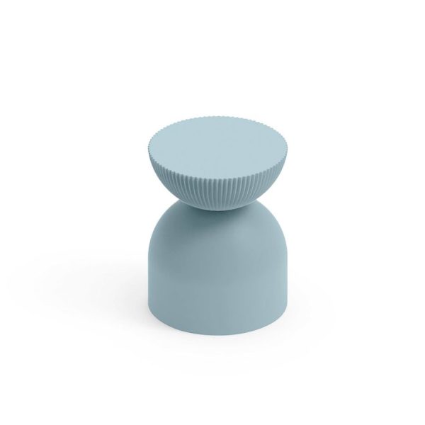 Sgabello da esterno Illo, color zaffiro, in polietilene, realizzato da Lyxo Greenterest