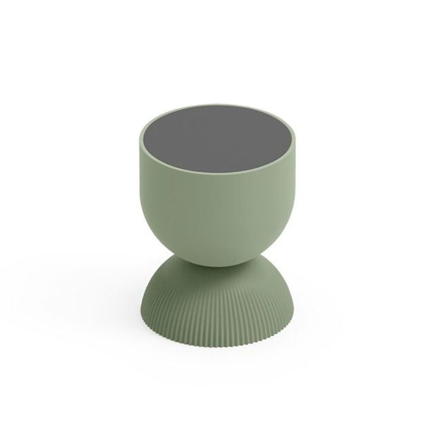 Tavolino da esterno Illo, color giada, top antracite, in polietilene, realizzato da Lyxo Greenterest