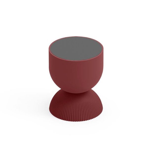 Tavolino da esterno Illo, color granato, top antracite, in polietilene, realizzato da Lyxo Greenterest