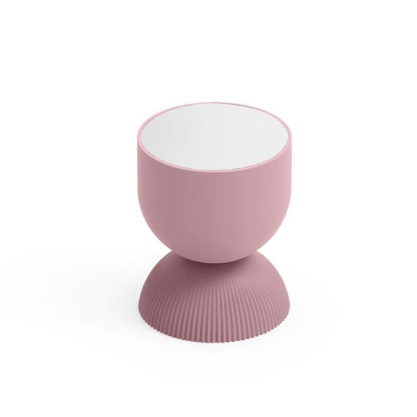 Tavolino da esterno Illo, color quarzo, top bianco, in polietilene, realizzato da Lyxo Greenterest
