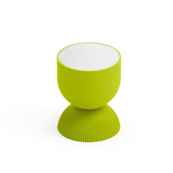 Tavolino da esterno Illo, color tormalina, top bianco, in polietilene, realizzato da Lyxo Greenterest