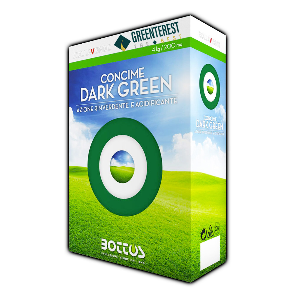 Scatola del concime per prati da 4 Kg Dark Green di Bottos.